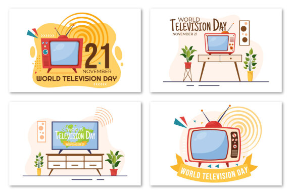15 World Television Day Illustration
