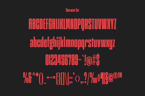 Morlans Compressed Display Font