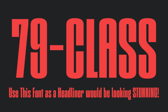 Morlans Compressed Display Font