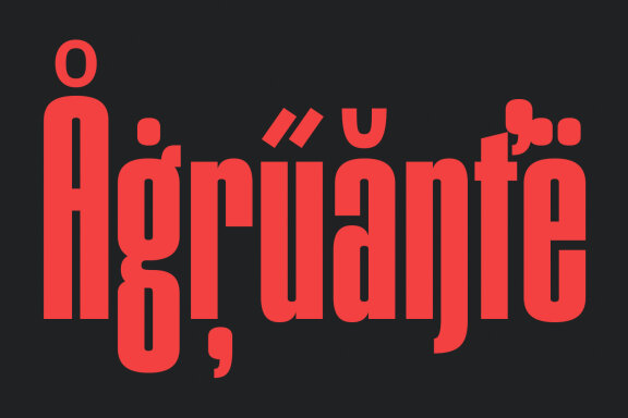 Morlans Compressed Display Font
