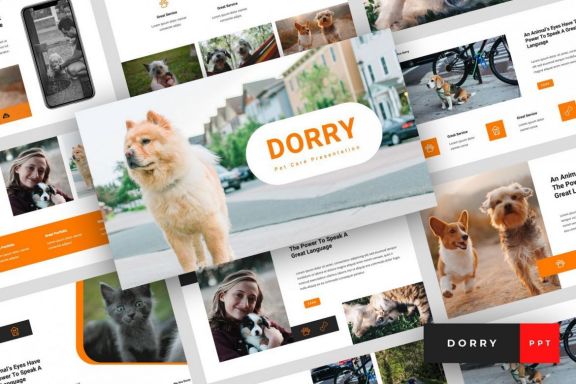 Dorry - Pet Care PowerPoint Template