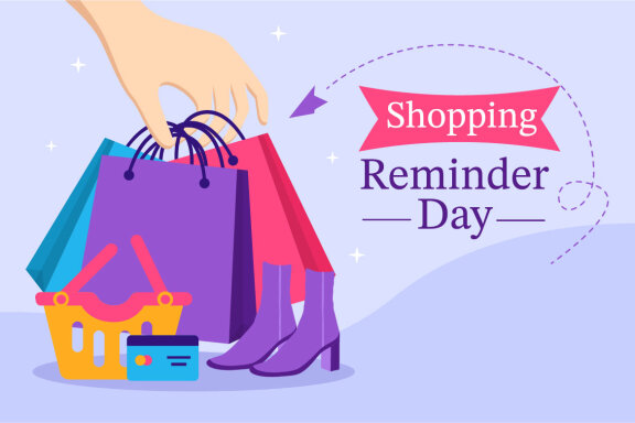 10 Shopping Reminder Day Illustration
