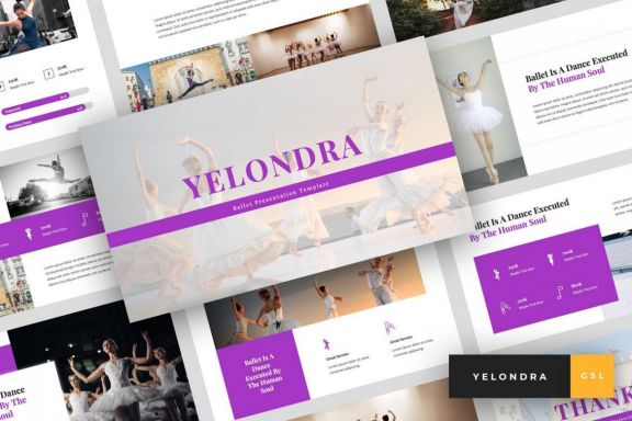 Yelondra - Ballet Google Slides Template