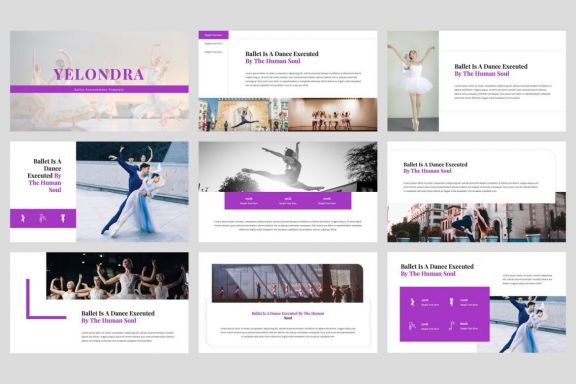 Yelondra - Ballet Google Slides Template