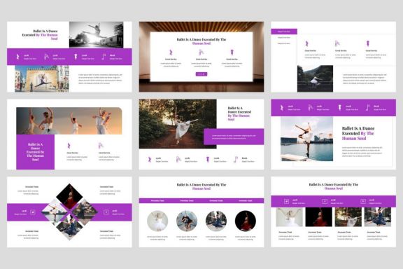 Yelondra - Ballet Google Slides Template