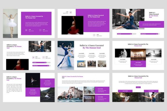 Yelondra - Ballet Google Slides Template