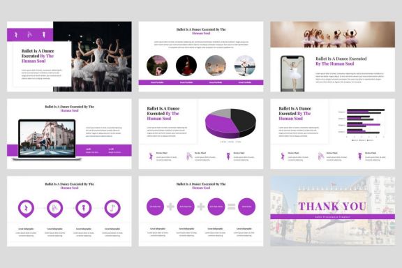 Yelondra - Ballet Google Slides Template