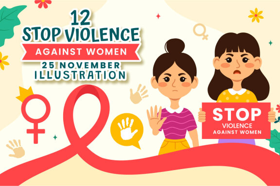 12 International Day for the Elimination of Violence Against Women Illustration