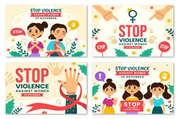 12 International Day for the Elimination of Violence Against Women Illustration