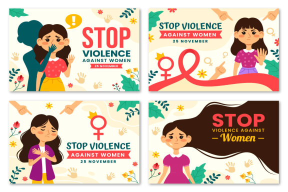 12 International Day for the Elimination of Violence Against Women Illustration