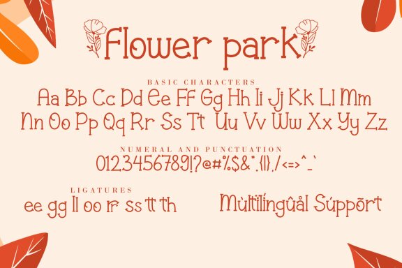 Flower Park FREE Font