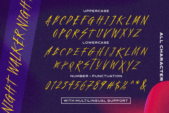 Night Walker - Freestyle Brush Font