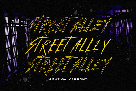 Night Walker - Freestyle Brush Font