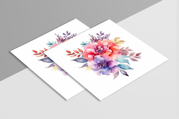 Watercolor Floral Flower Design