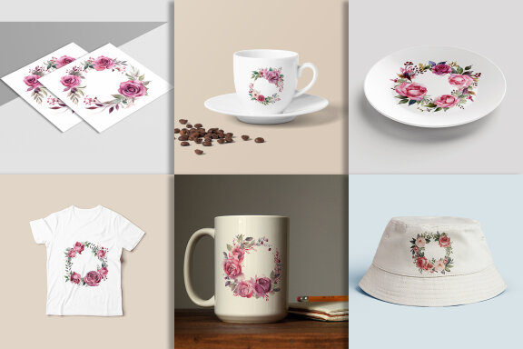 Watercolor Floral Flower Design