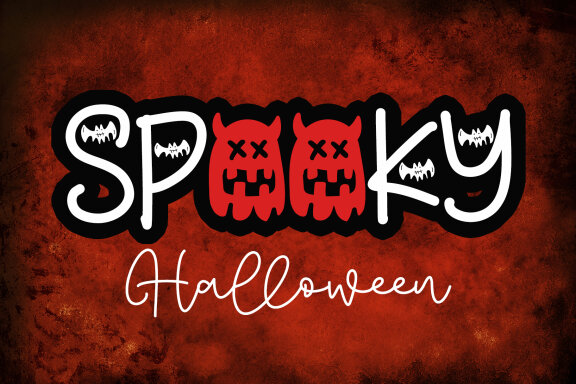 Bat Ghost FREE Halloween Font
