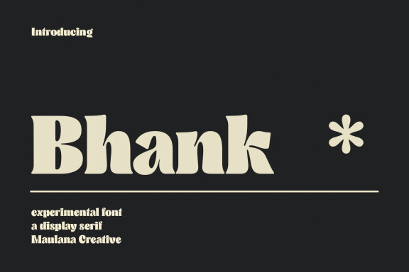 Bhank Serif Experimental Font