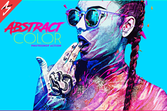 Abstract Color Photoshop Action