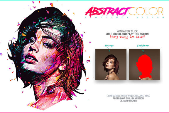 Abstract Color Photoshop Action