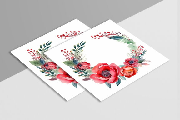 Watercolor Floral Flower Design