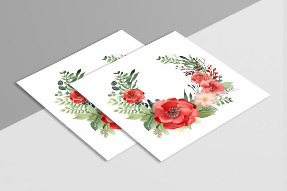 Watercolor Floral Flower Design