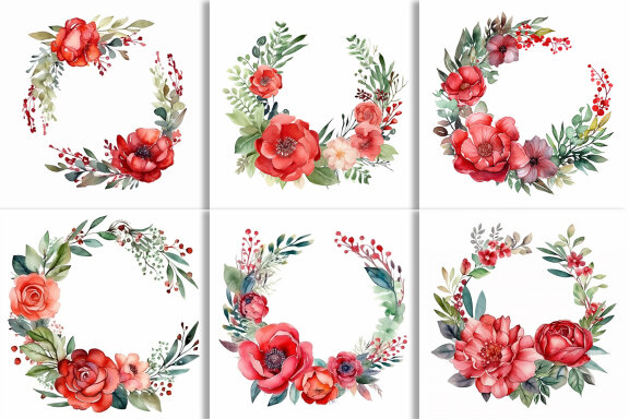 Watercolor Floral Flower Design