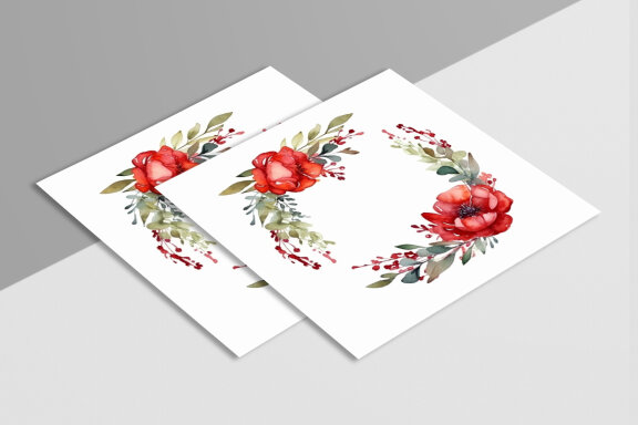 Watercolor Floral Flower Design