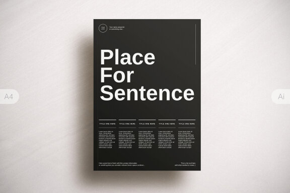 Editorial Poster Template