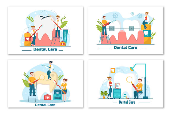 12 Dental Care Illustration