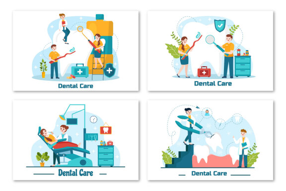 12 Dental Care Illustration