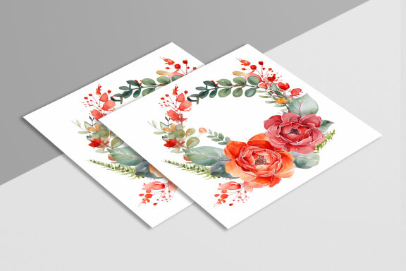 Watercolor Floral Flower Design