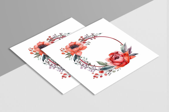 Watercolor Floral Flower Design