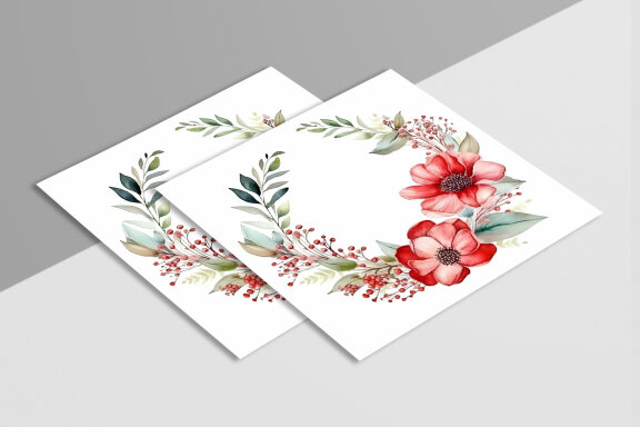 Watercolor Floral Flower Design