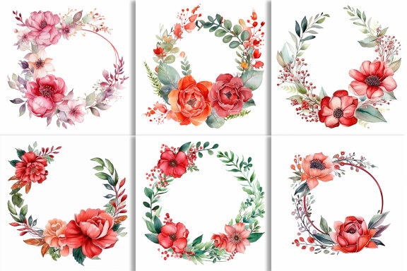 Watercolor Floral Flower Design