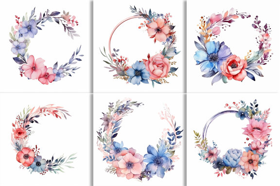 Flower Sublimation Floral Clipart