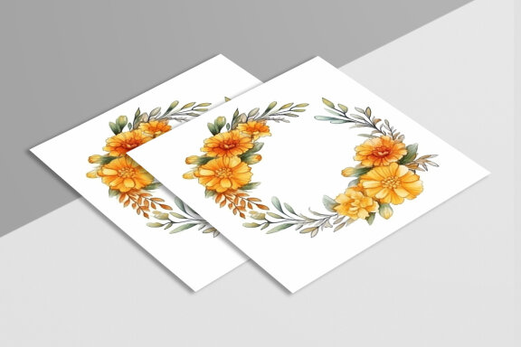 Watercolor Flower Arrangements Floral