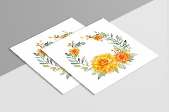 Watercolor Flower Design