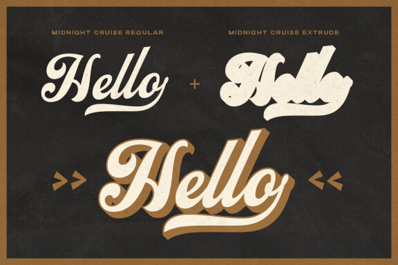 Midnight Cruise - Versatile Bold Script