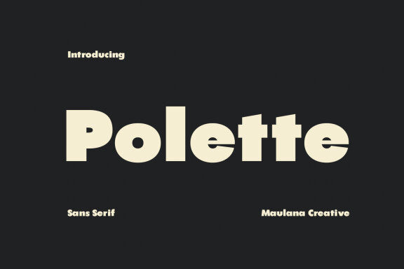 Polette Geometric Sans Serif Font