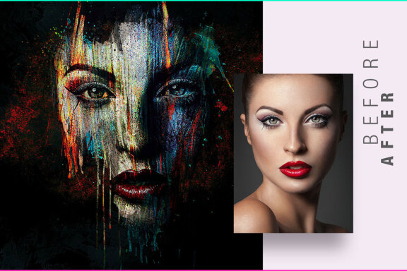 Face Painting Photo Template