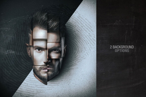 3D Head Mockup Template
