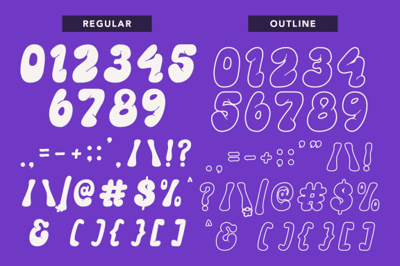 Hyperblob - Graffiti bubble font