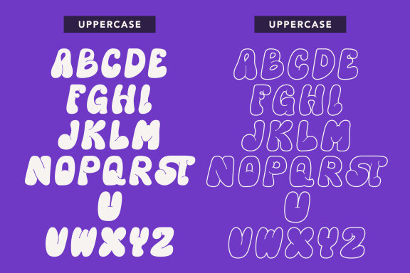 Hyperblob - Graffiti bubble font
