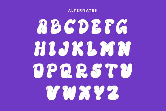 Hyperblob - Graffiti bubble font