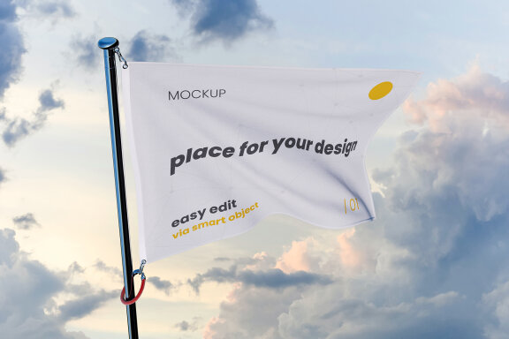Waving Flag Mockups