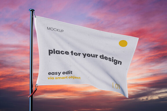 Waving Flag Mockups