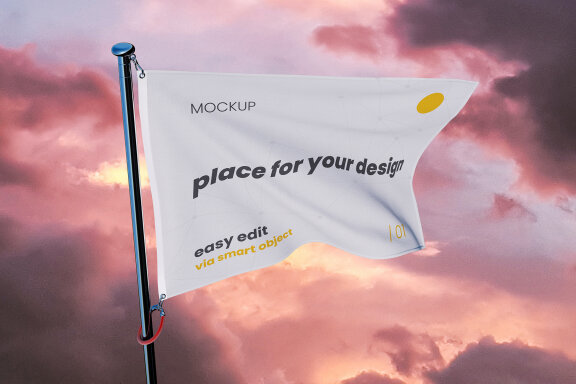 Waving Flag Mockups