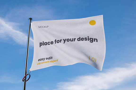 Waving Flag Mockups