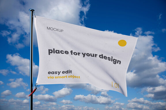 Waving Flag Mockups