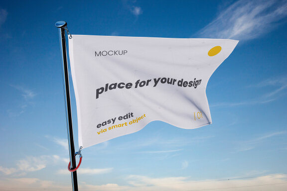 Waving Flag Mockups